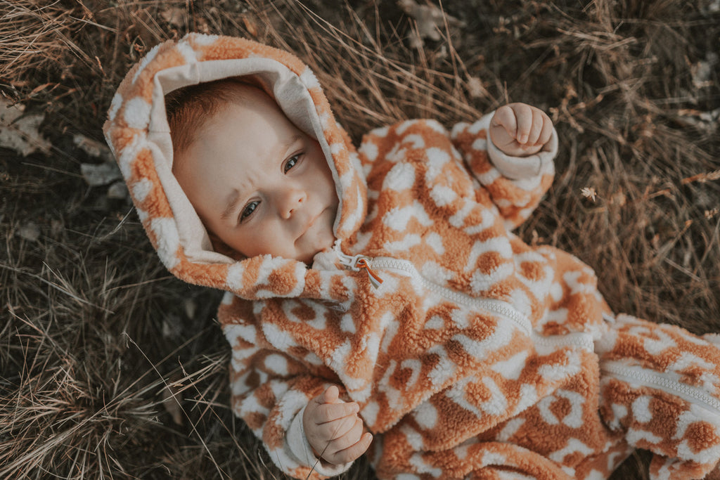 Overall aus Fleece Leo apricot