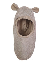 Schlupfmütze aus Merino Wollfleece sand meliert