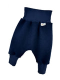 Pumphose aus Merino Wollfleece blau