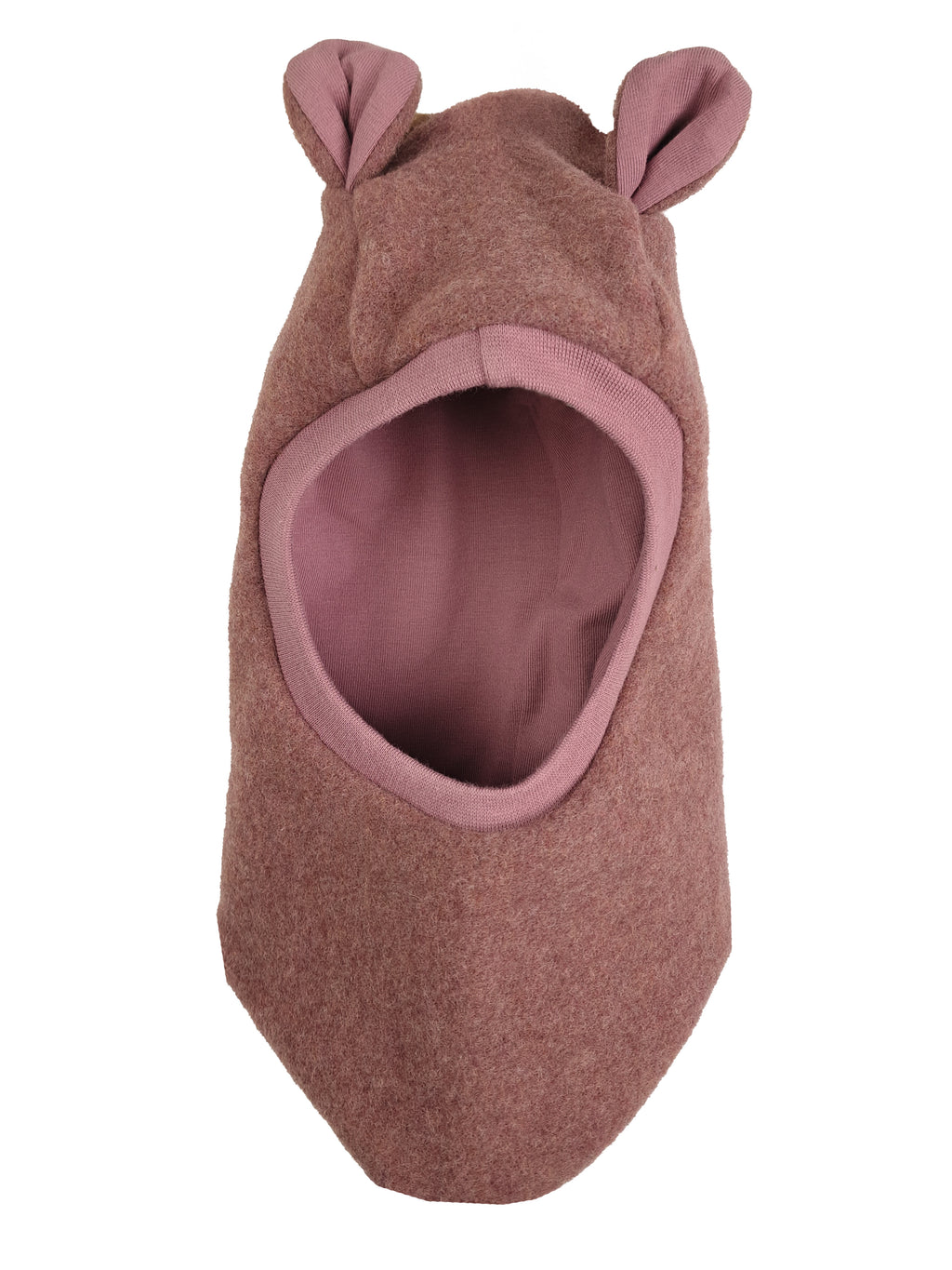 Balaclava in Old Rose Merino Wool Fleece