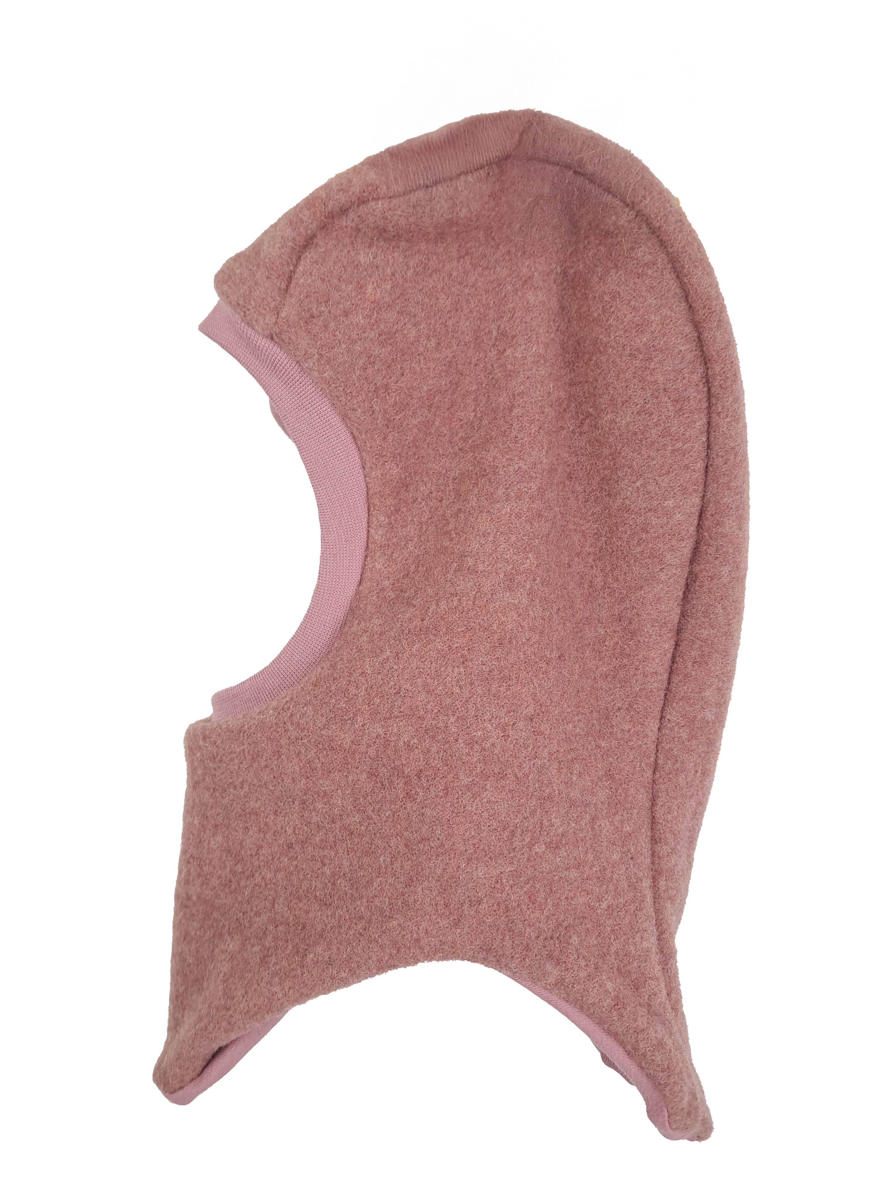 Balaclava in Old Rose Merino Wool Fleece