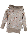 Hoodie Blumentraum sand 86/92