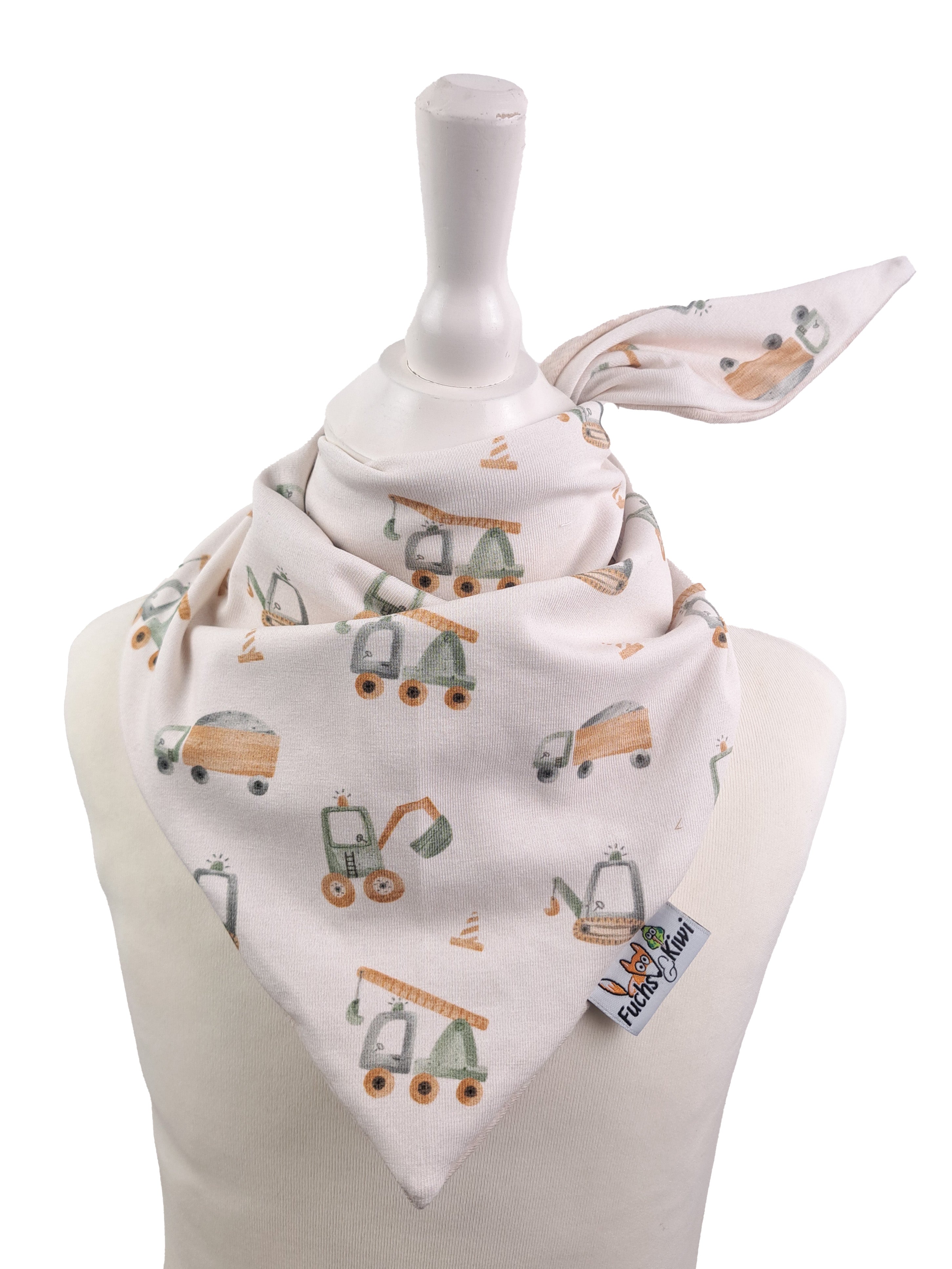 Scarf to tie Cool construction vehicles