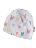 Beanie Feinripp Herzen 44-46 doppellagig