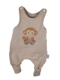 Strampler Affe-Patch sand