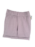Short shorts striped mauve