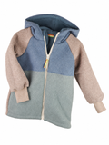 Wool jacket grey with farm sand
