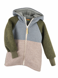 Wool jacket grey with farm sand