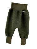 Pumphose aus Merino Wollfleece moosgrün