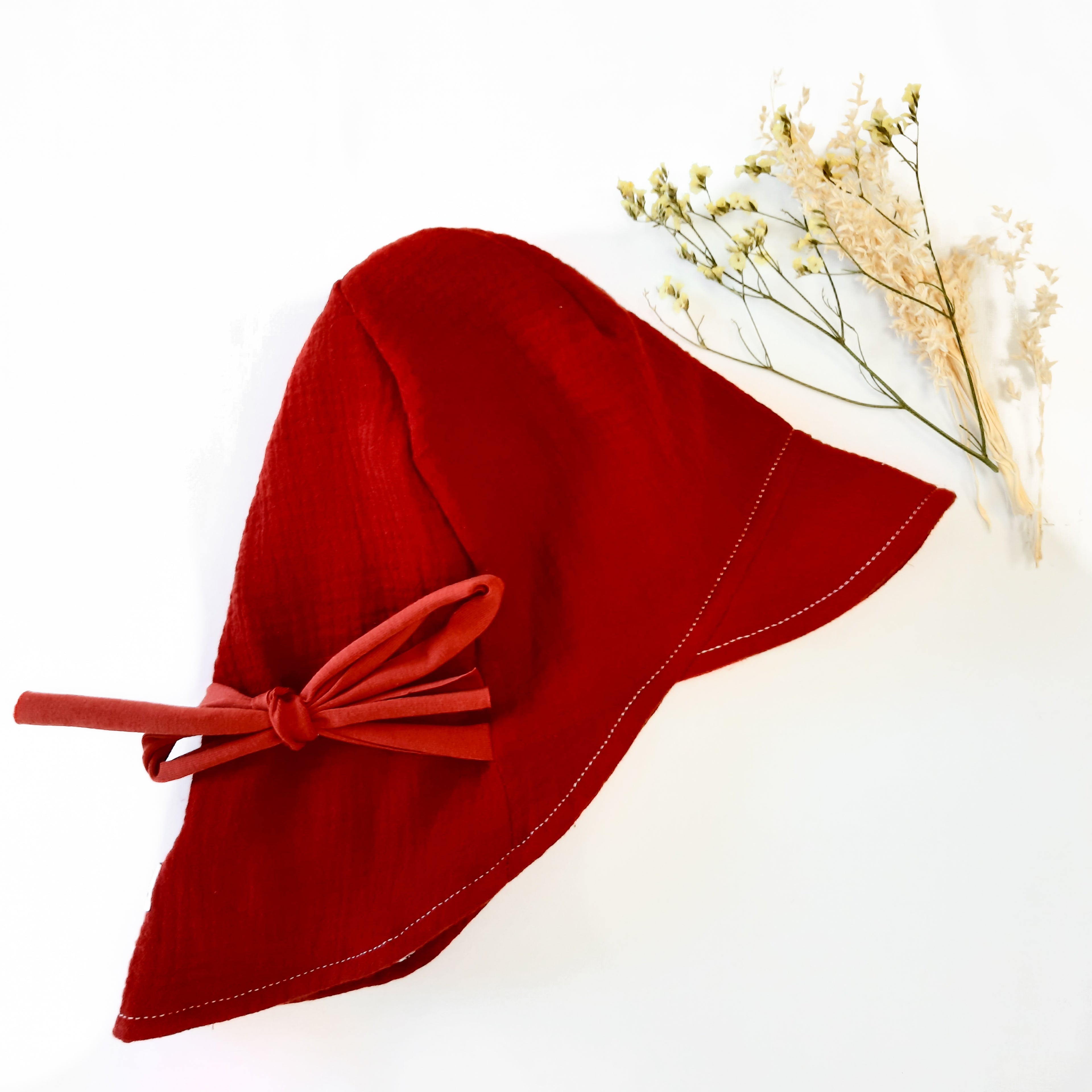 Muslin summer hat rust