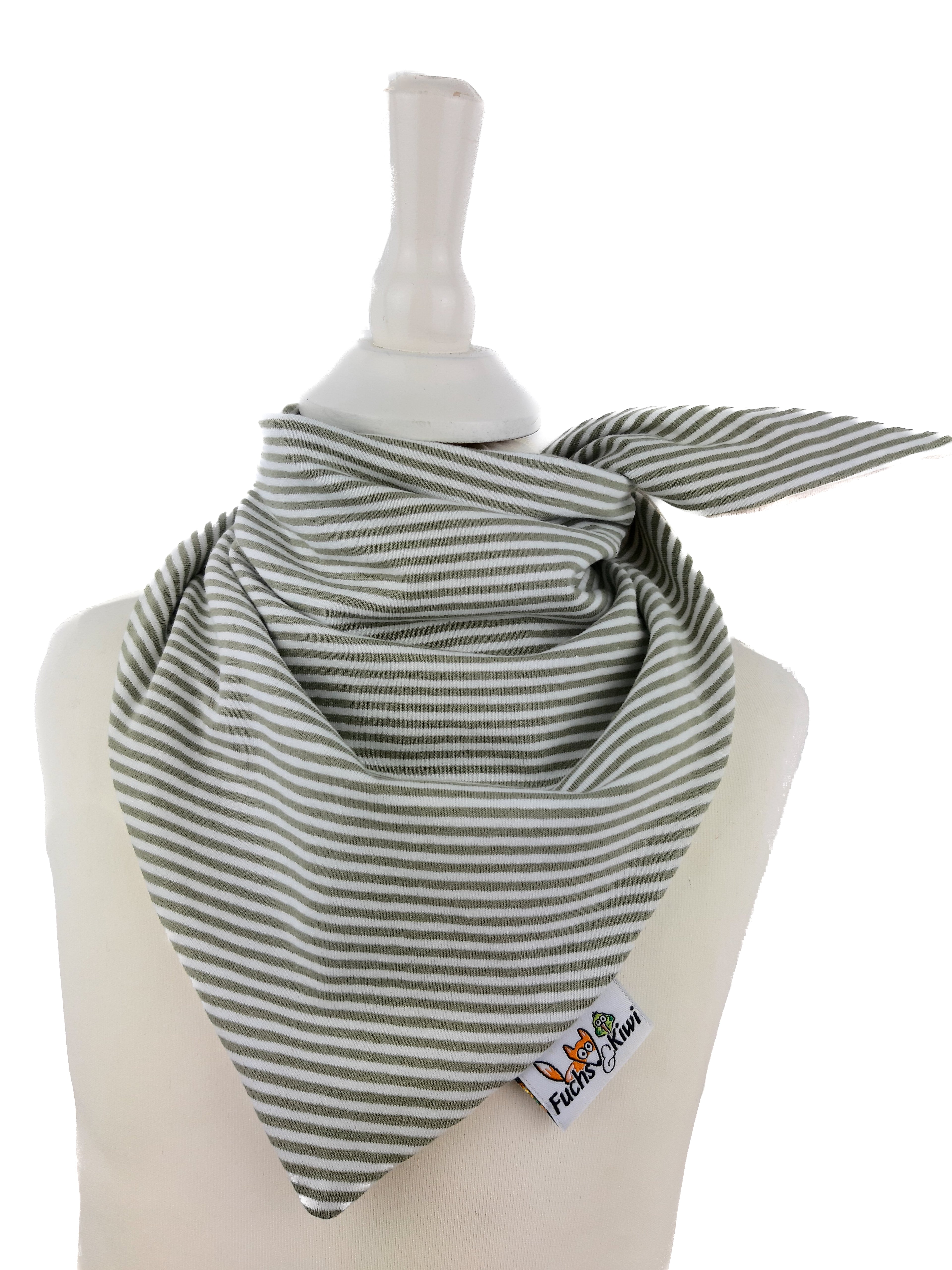 Tie-on Scarf Striped Sage