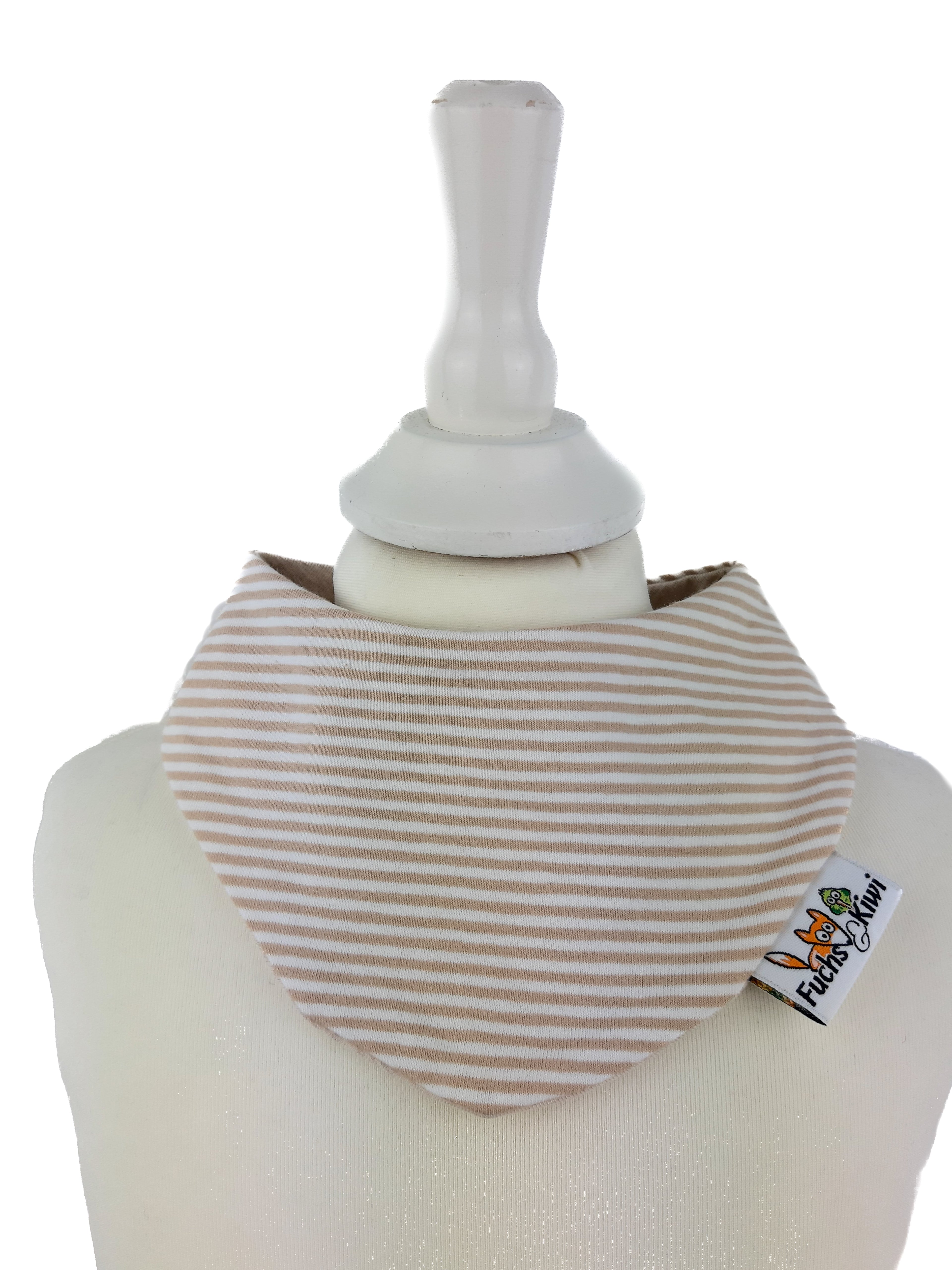 Halstuch Streifen beige