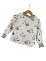Langarmshirt Bagger creme