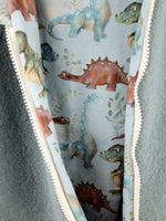 Walkjacke mint mit schreckliche Dinos