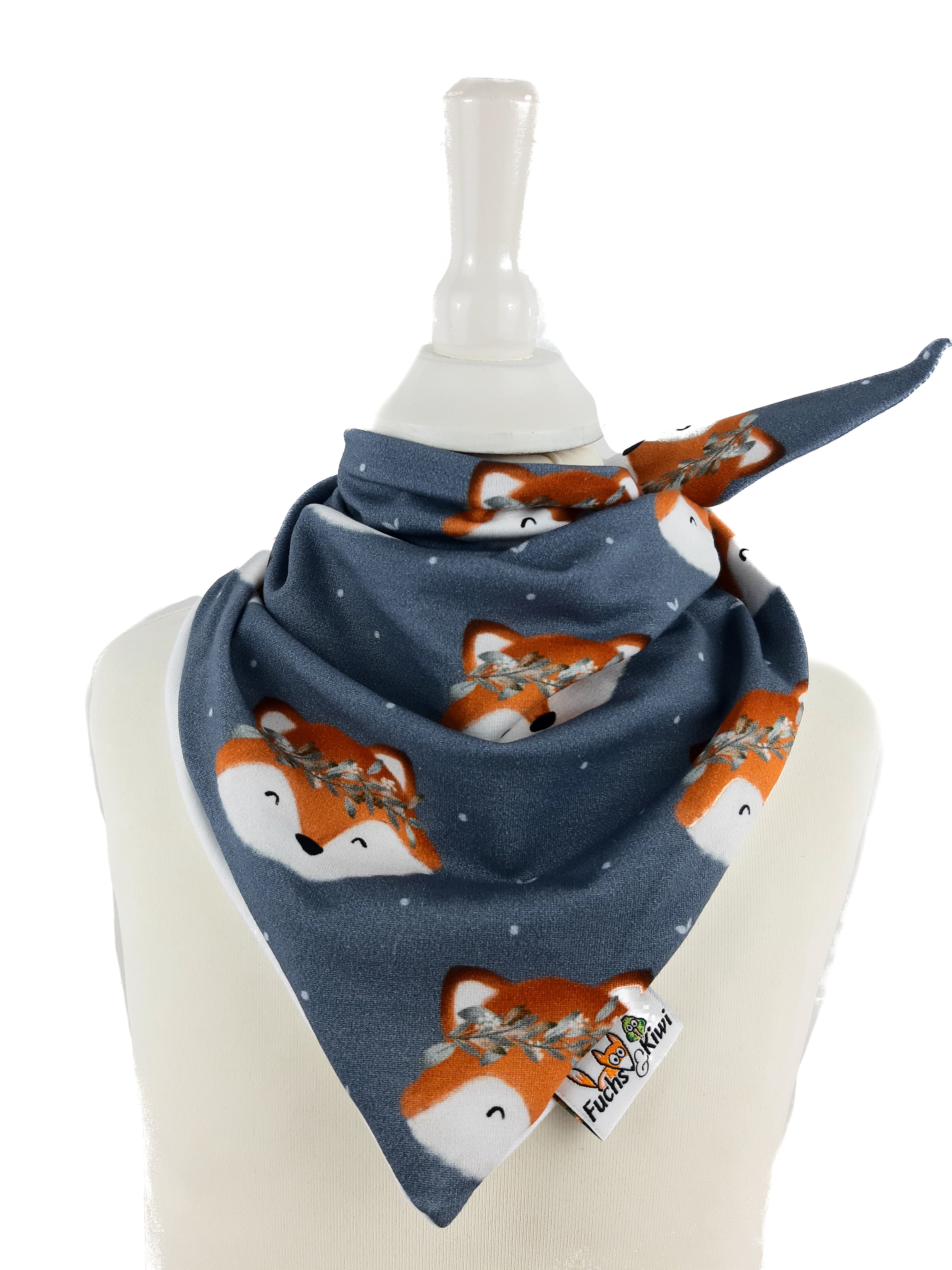Fuchsia blue neckerchief to tie