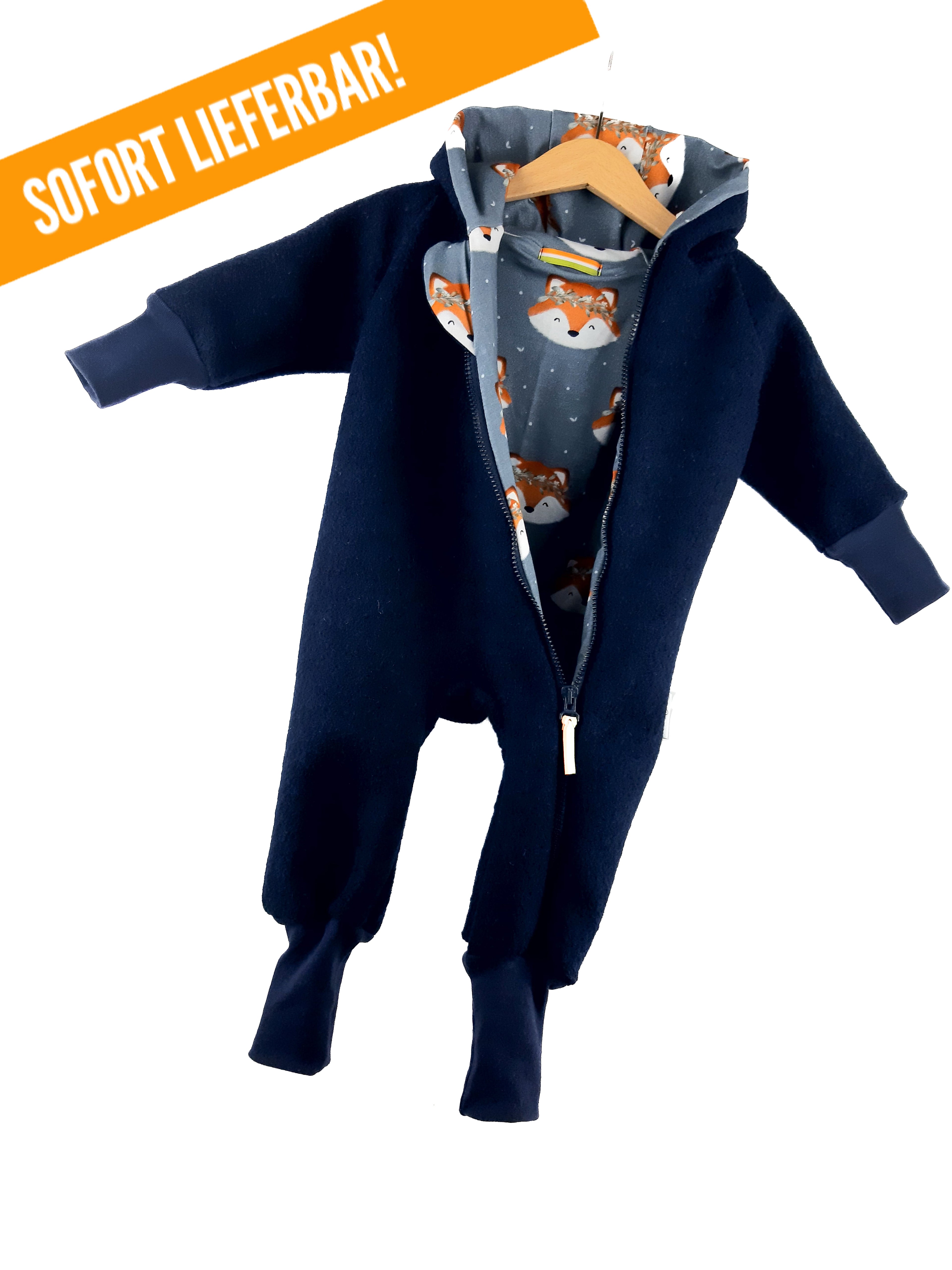 Walk Overall blue with Fox Ears blue