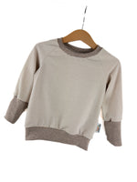 Pullover Streifen beige