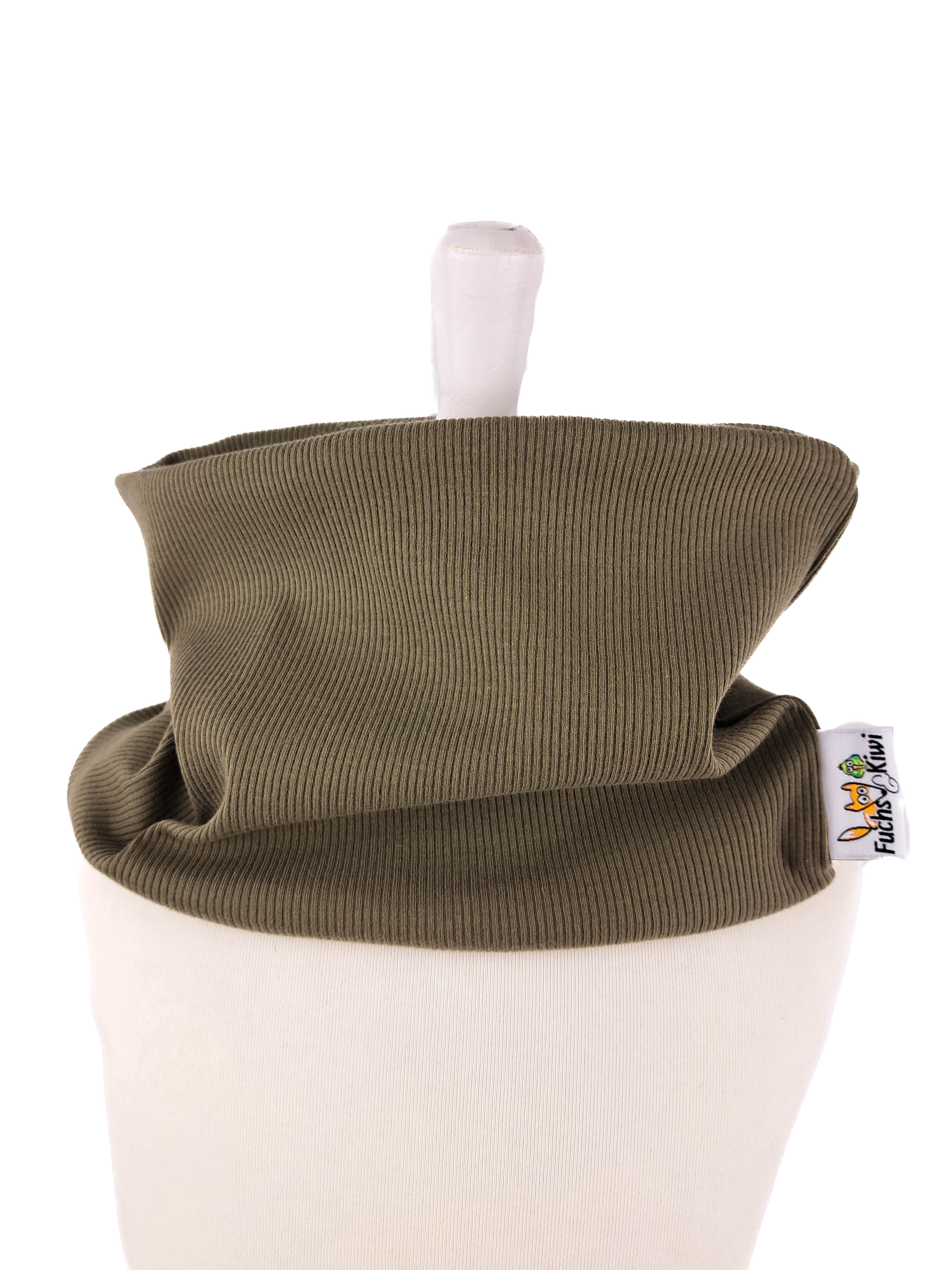 Loop fine rib khaki