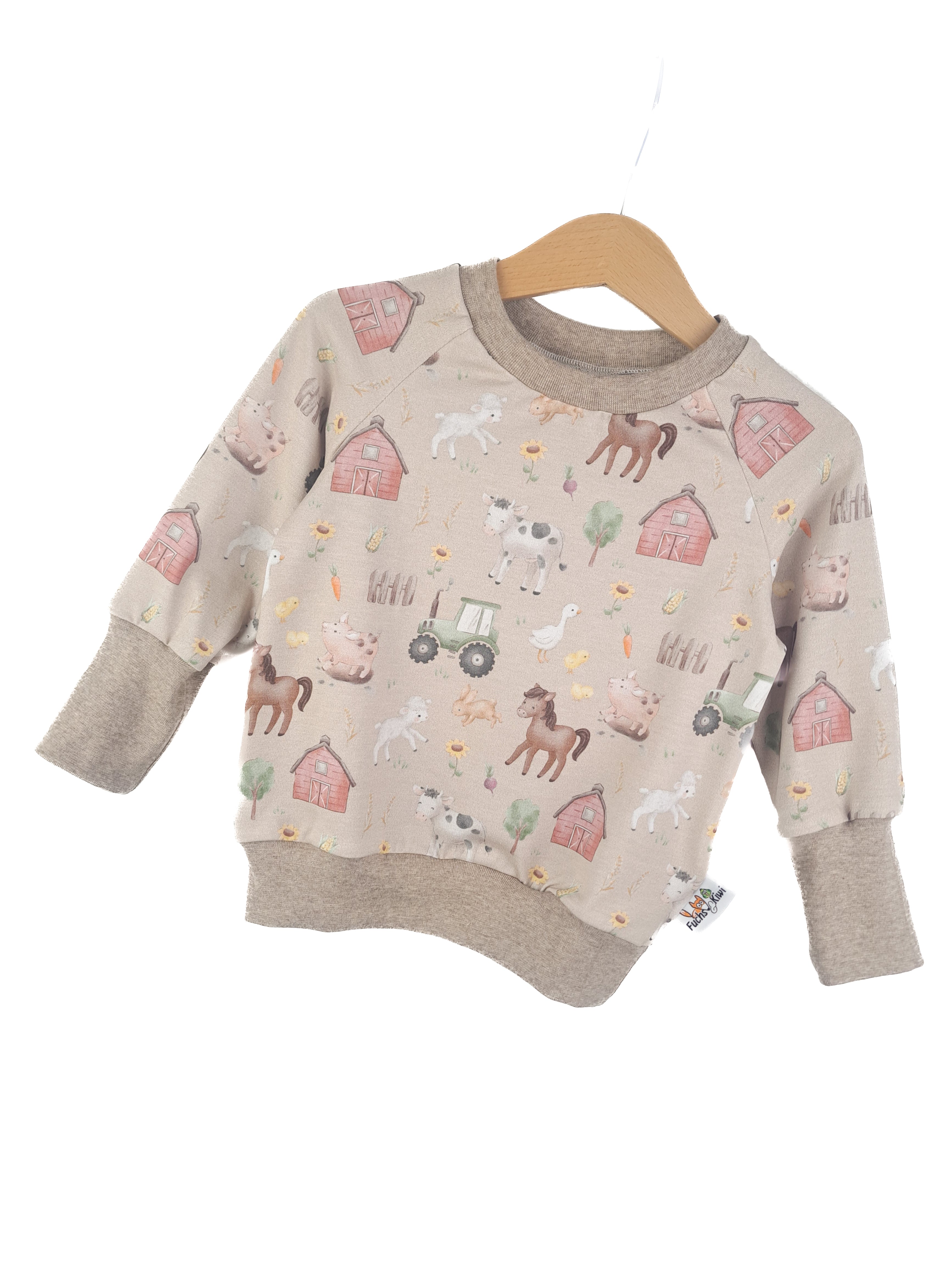 Pullover Bauernhof sand