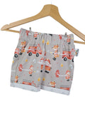 Kurze Shorts Feuerwehrtiere 74/80