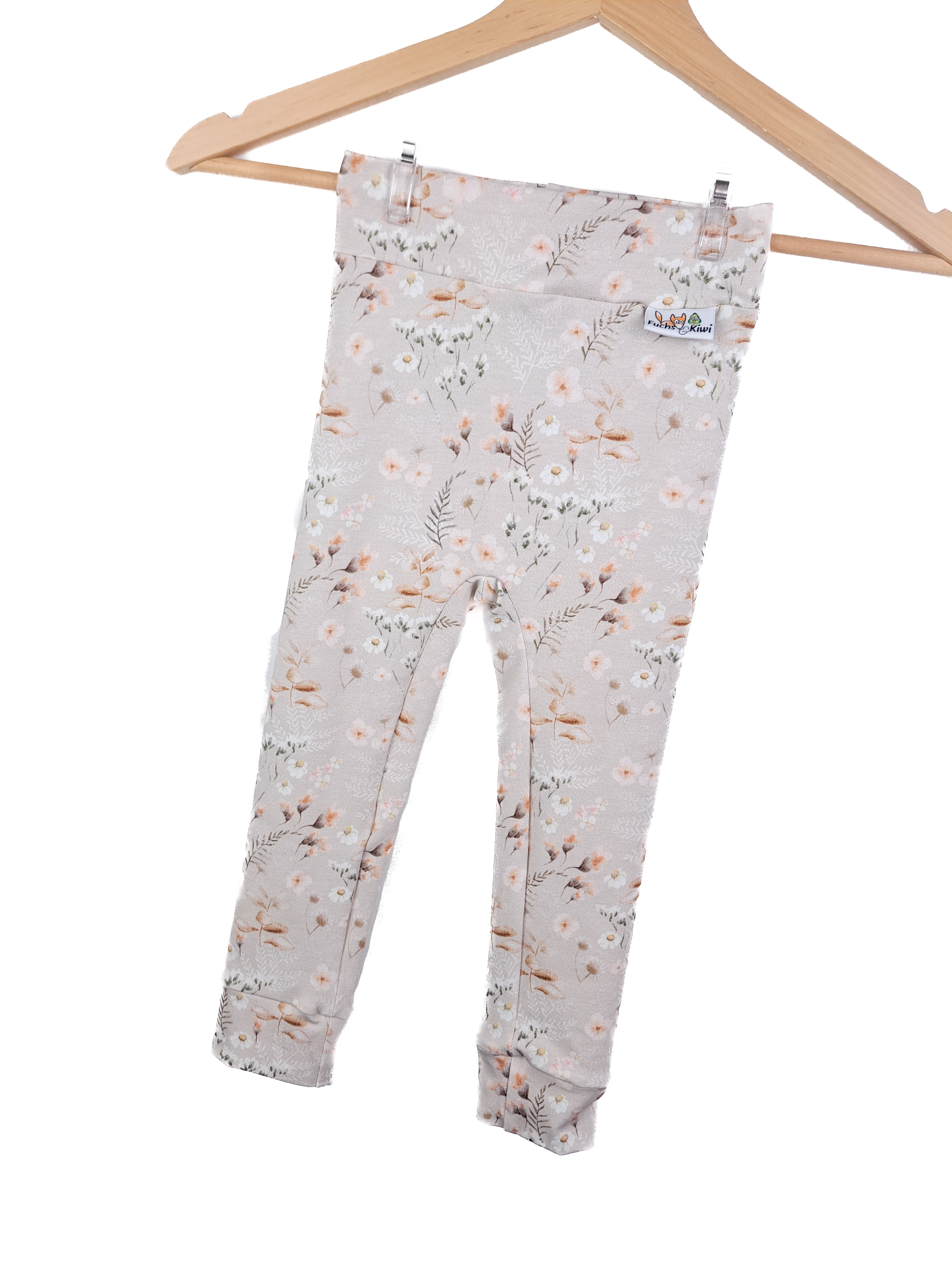 Leggings Blümchen sand 74/80