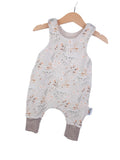 Romper with a floral pattern, sand