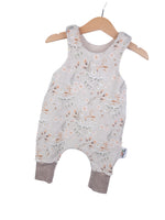 Romper with a floral pattern, sand