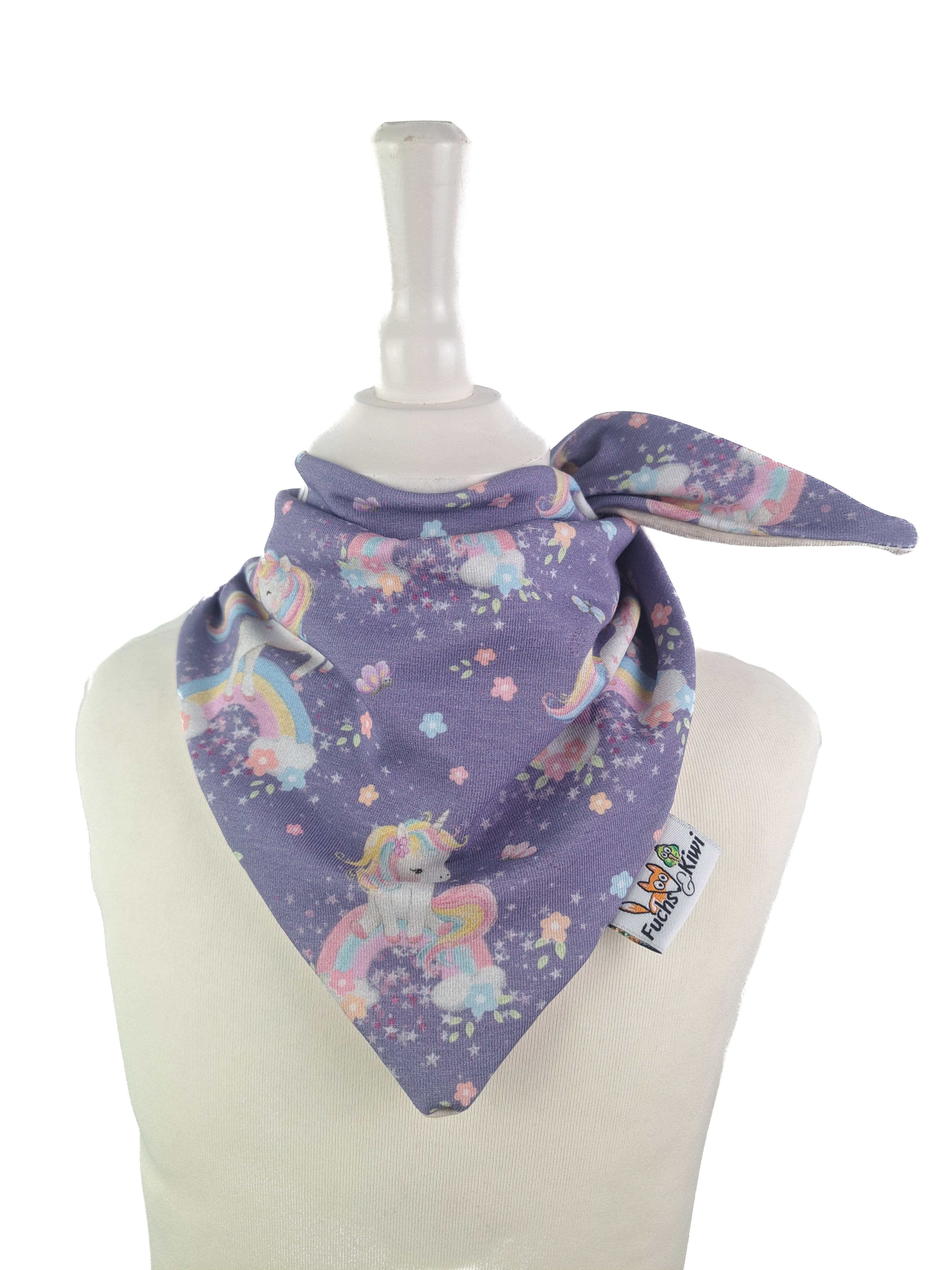 Lilac Unicorn Tie Scarf