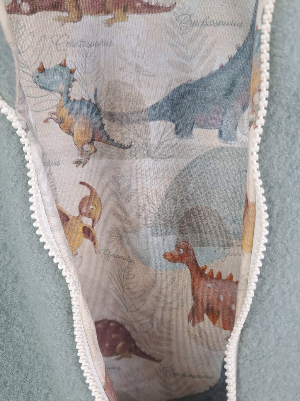 Walkoverall mint mit Dinosaurierland