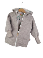 Walkjacke sand meliert mit Bagger creme