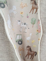 Wool jacket mottled sand with farm sand
