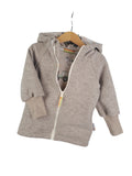 Wool jacket mottled sand with farm sand