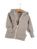 Wool jacket mottled sand with farm sand