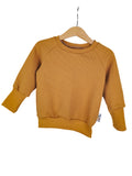 Pullover Waffeljersey curry