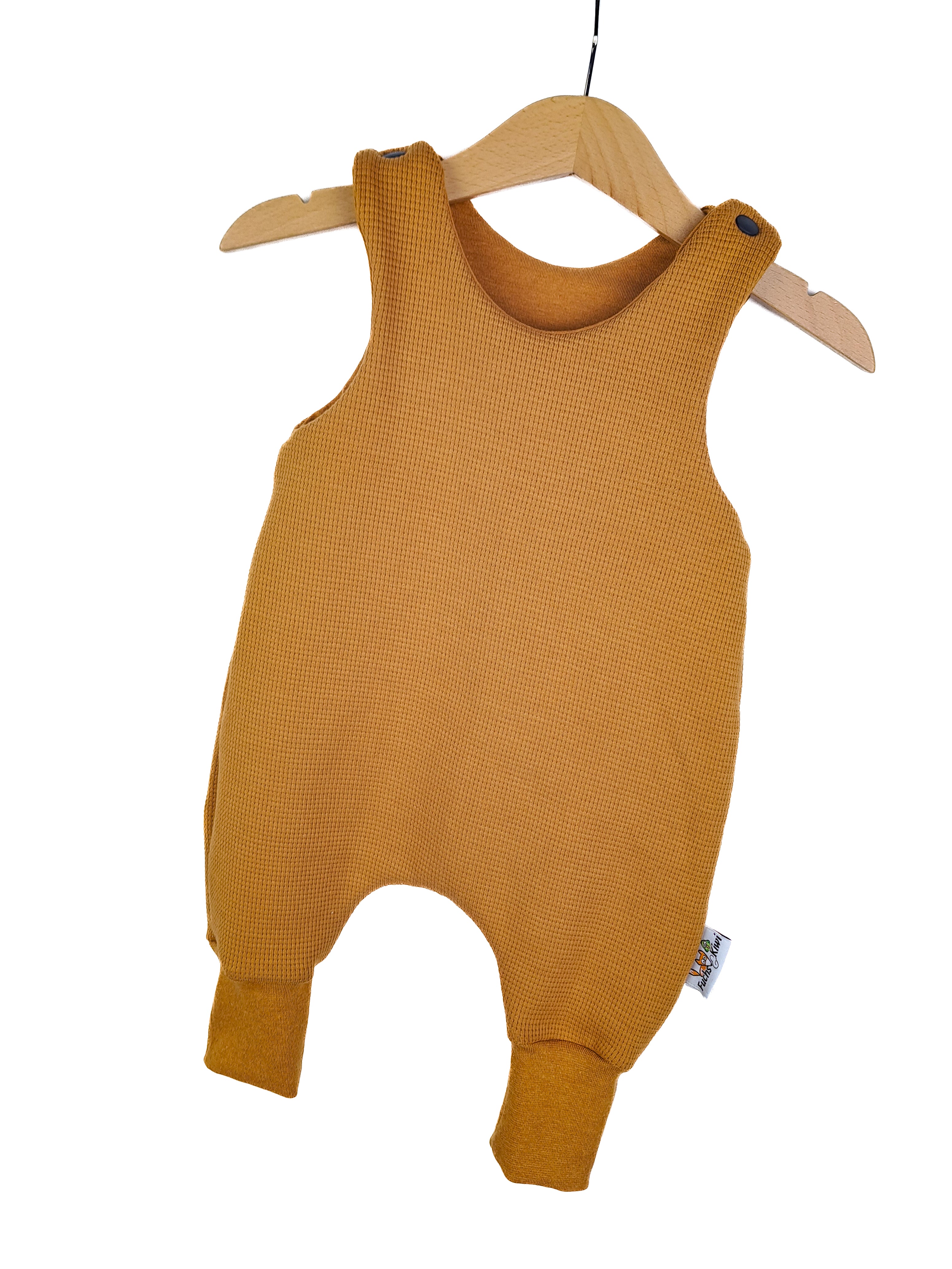 Strampler Waffeljersey curry