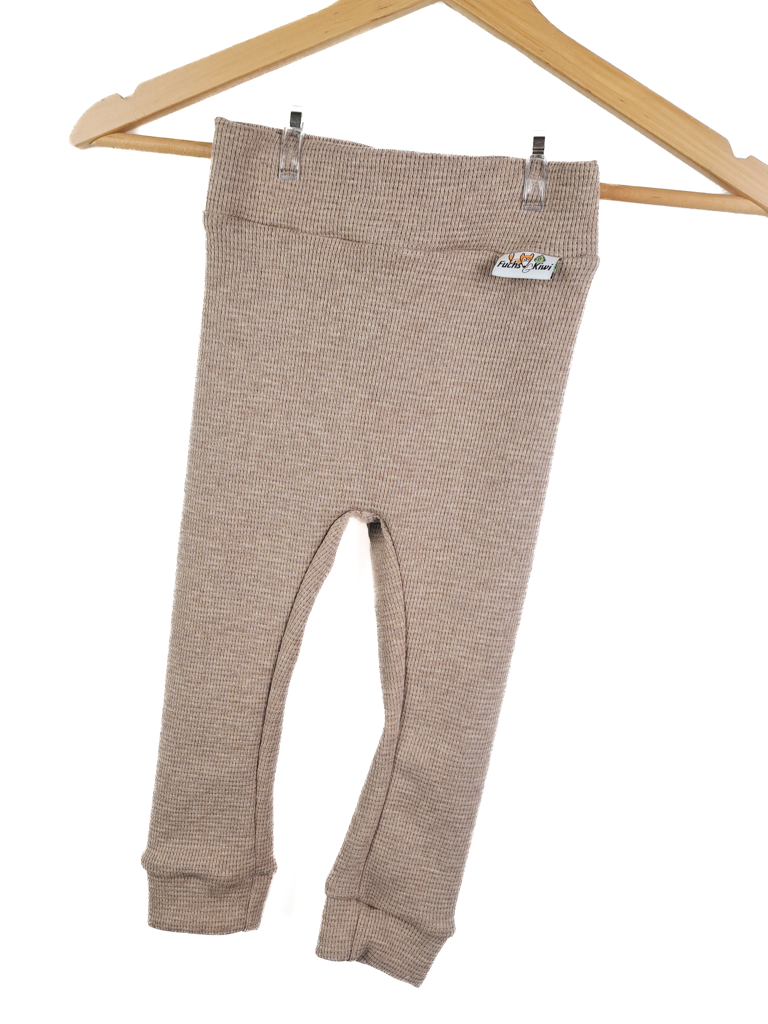 Leggings waffle jersey sand mottled