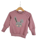 Pullover Knickohr-Patch altrosa