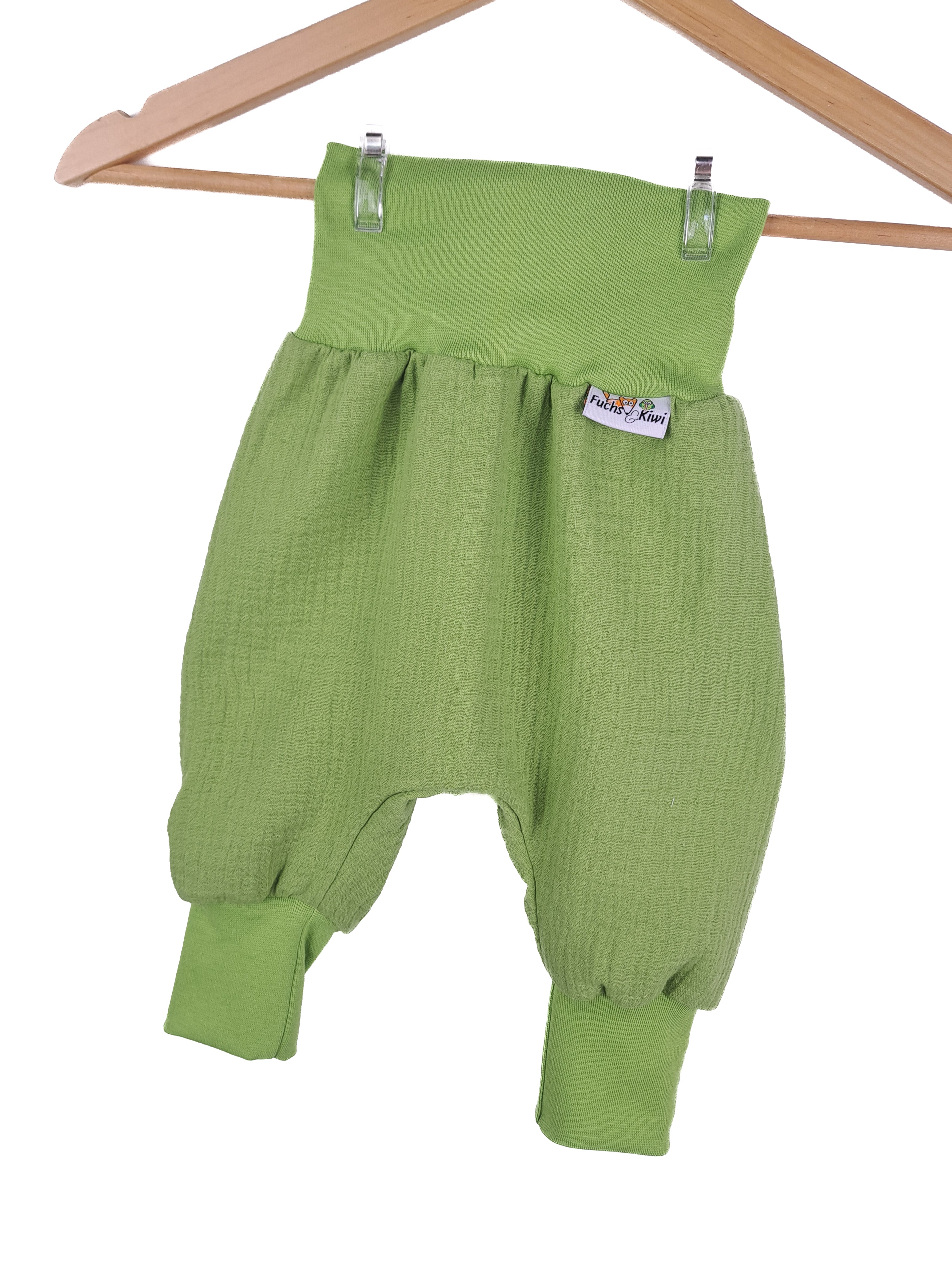 Pumphose Musselin Lime 68/74