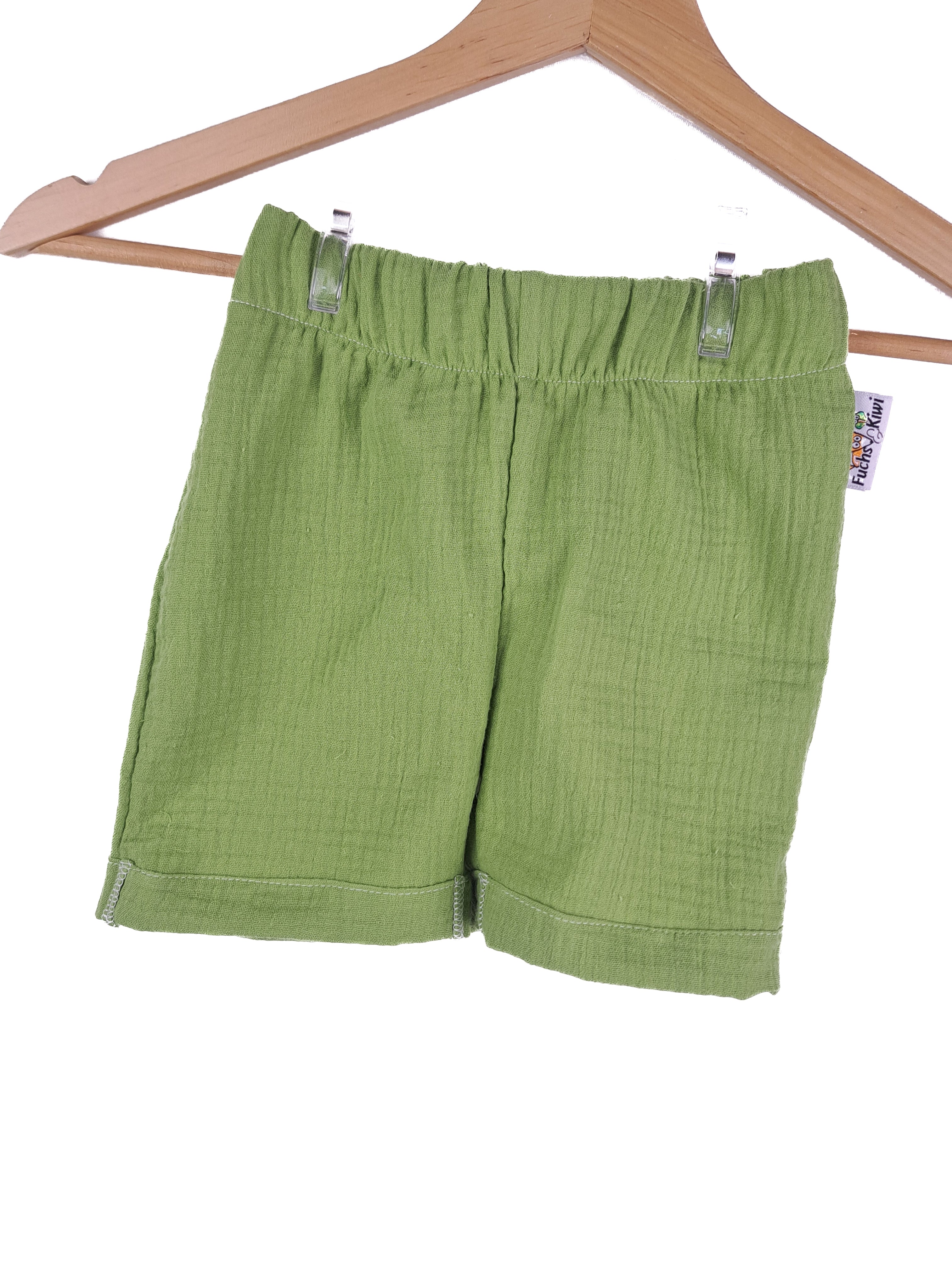 Short Muslin Shorts Lime