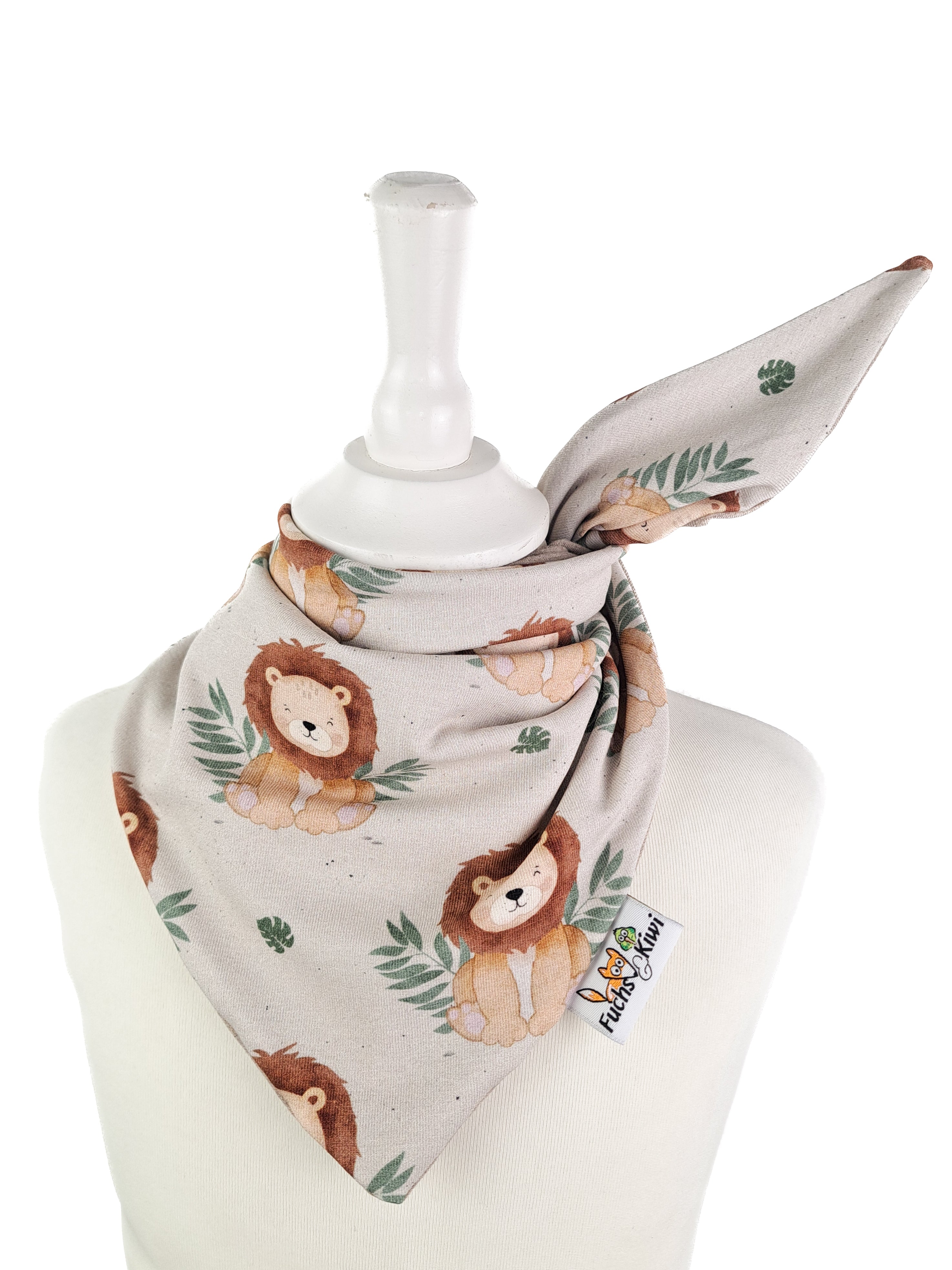 Wild Lion Tie-On Scarf