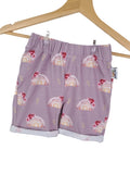Kurze Shorts Regenbogen Flieder 86/92