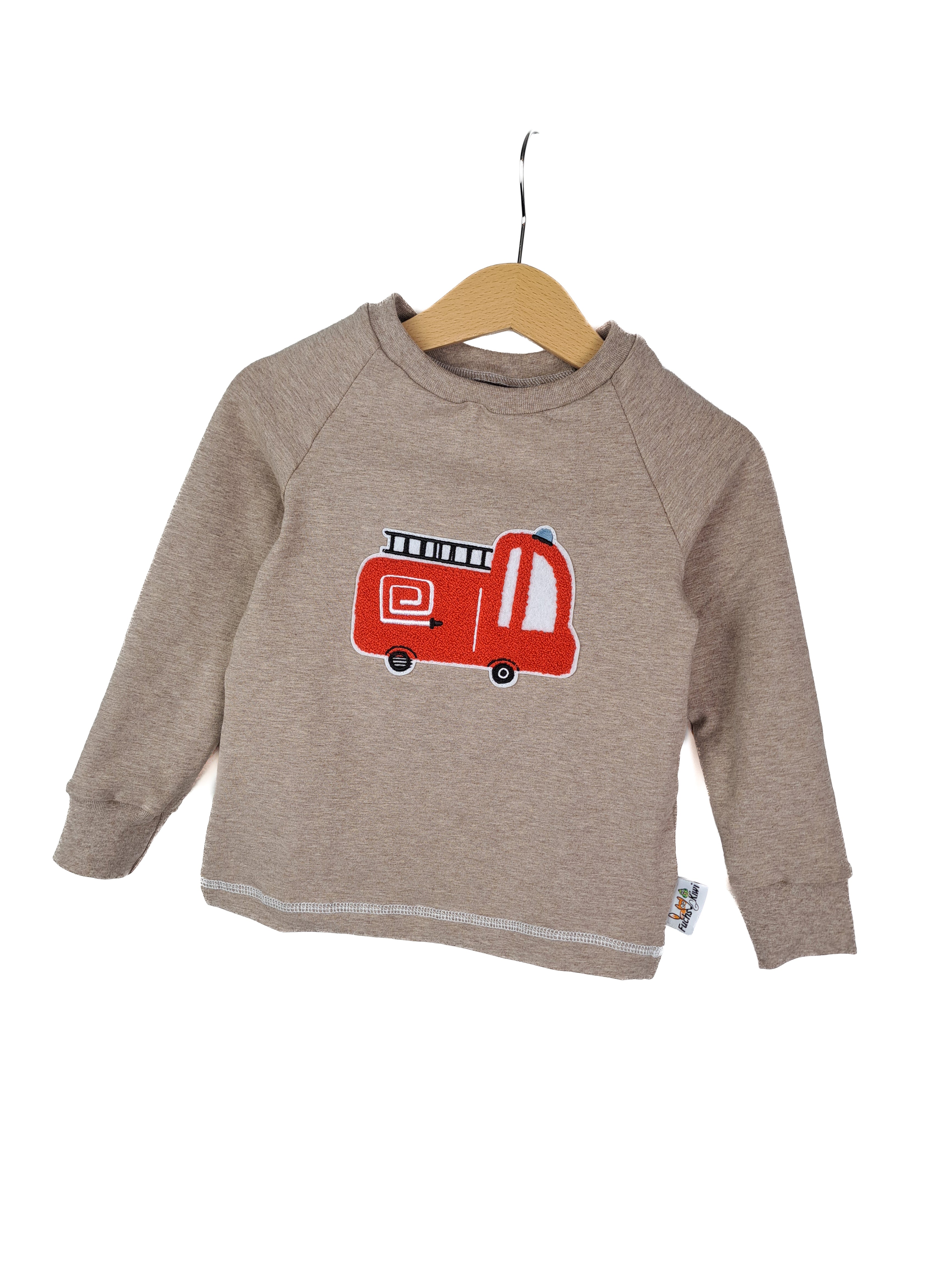 Long-sleeve shirt Fire Department patch sand