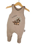 Strampler Triceratops-Patch sand 92