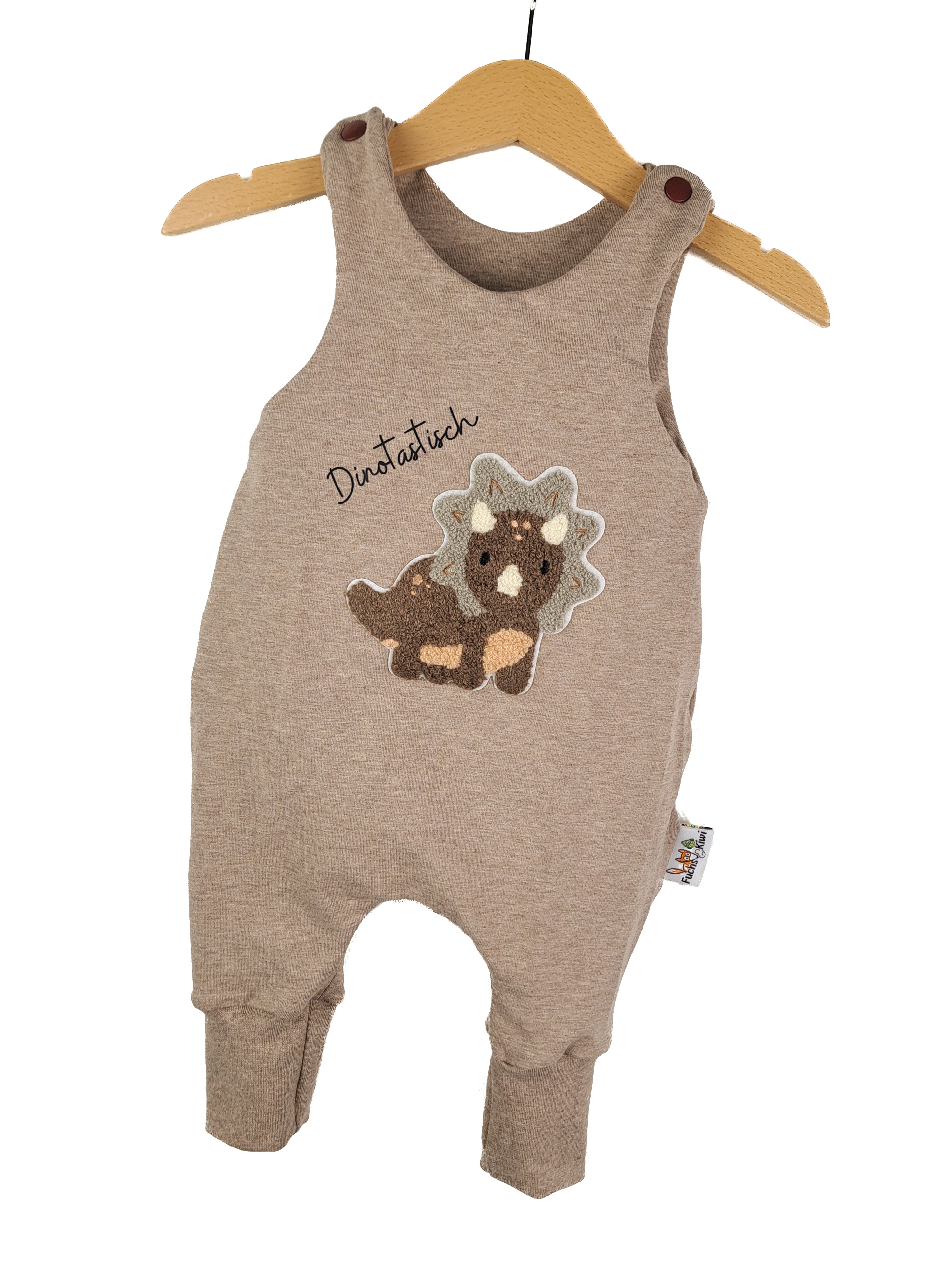 Strampler Triceratops-Patch sand 92