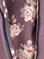 Walkjacke flieder mit Lovely Flowers