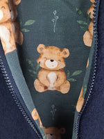 Walkoverall blau mit Teddybär