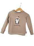 Langarmshirt Pinguin-Patch sand