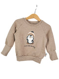 Pullover Pinguin-Patch sand 134/140