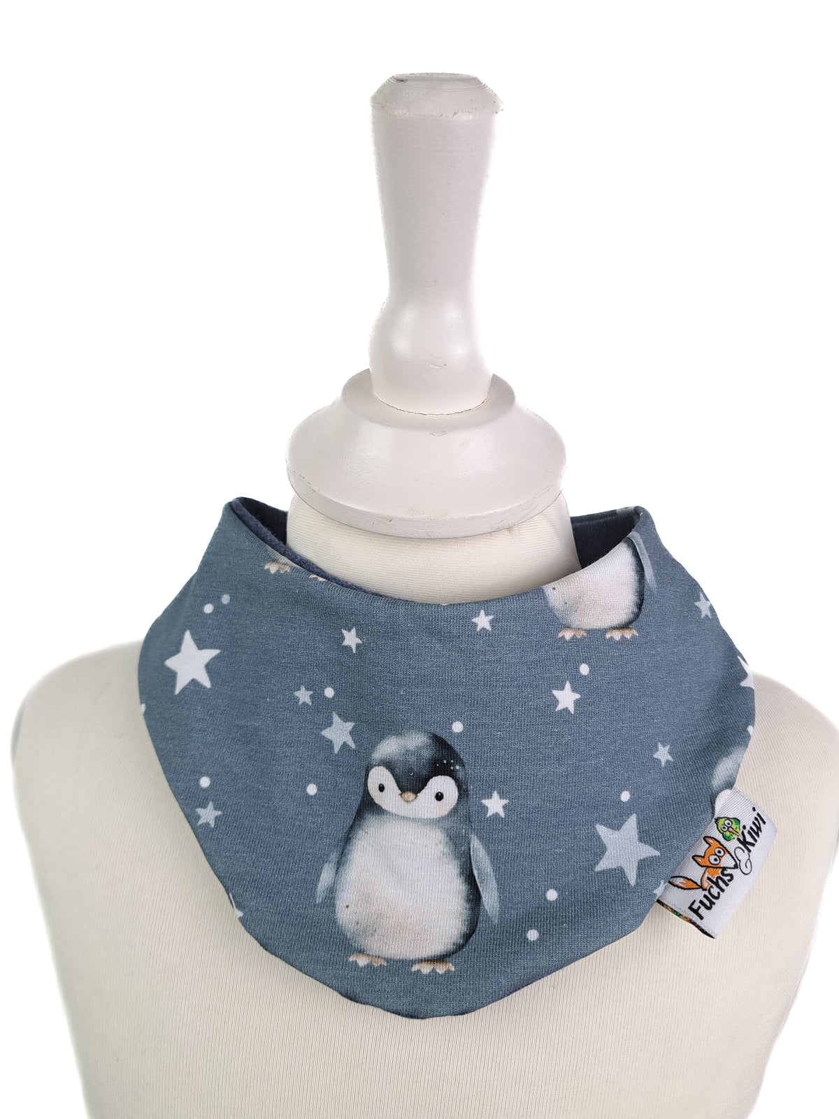 Halstuch Pinguine blau