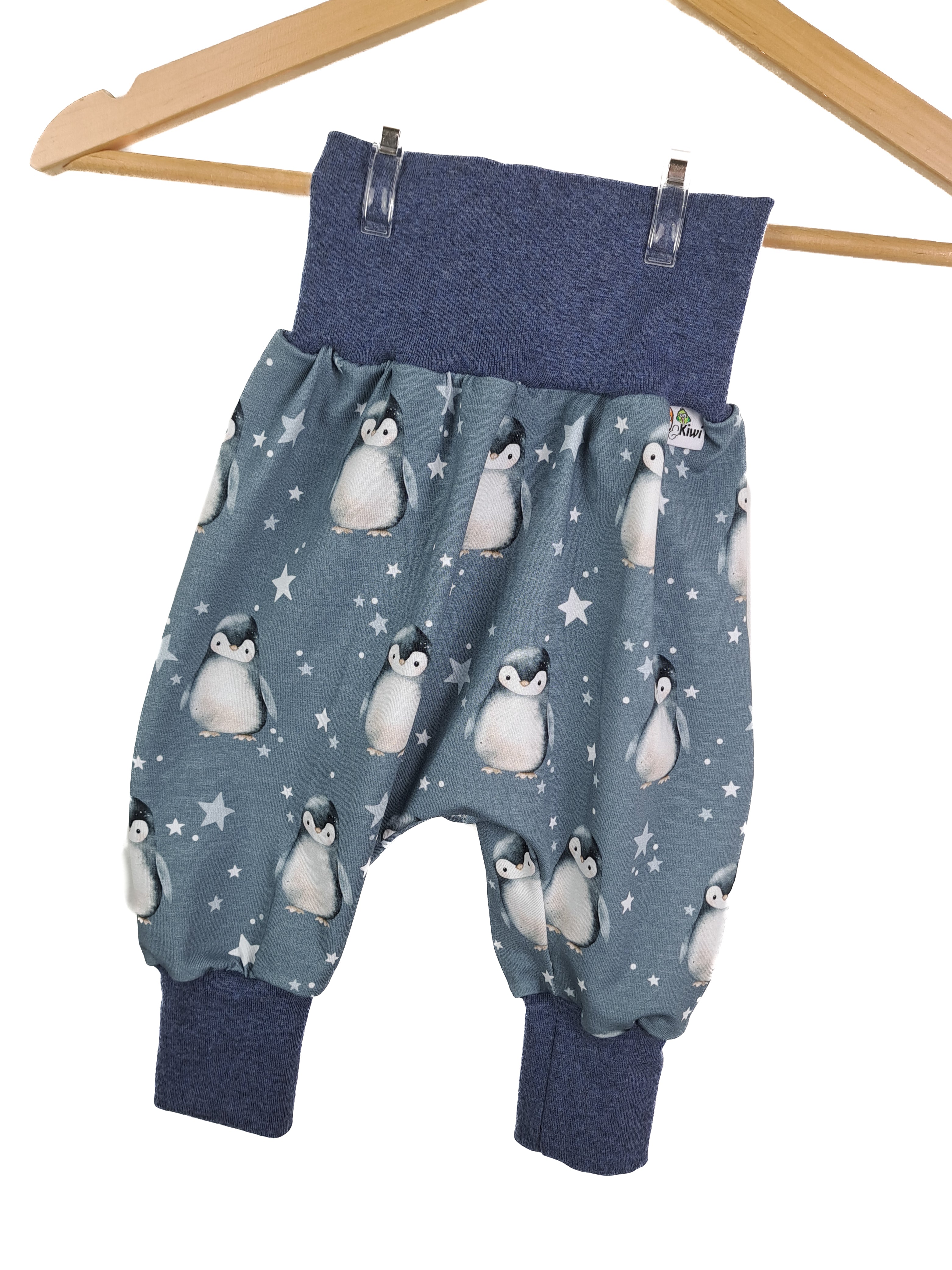 Pumphose Pinguine blau 80/86